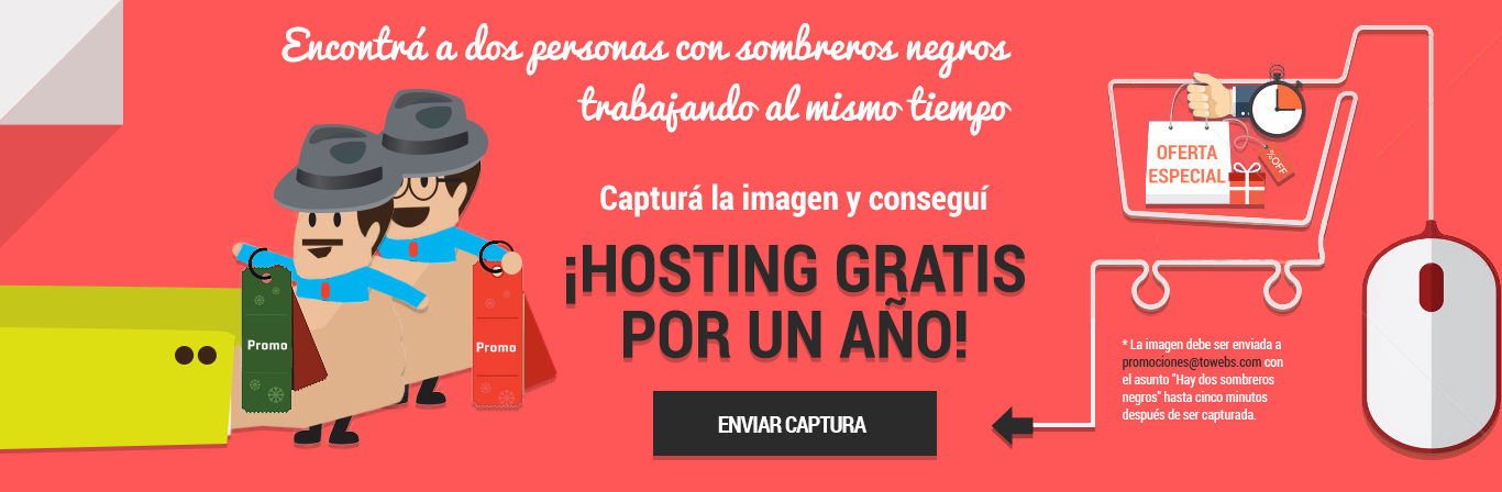 ¡Capturá la imagen y conseguí hosting gratis por un año!